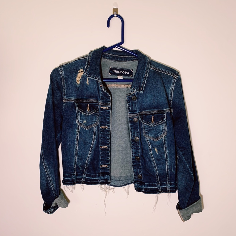 Maurices dark denim jacket